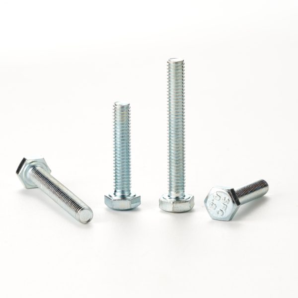 Hexagon head screw - full thread - Zinc galvanized - grade 4.8